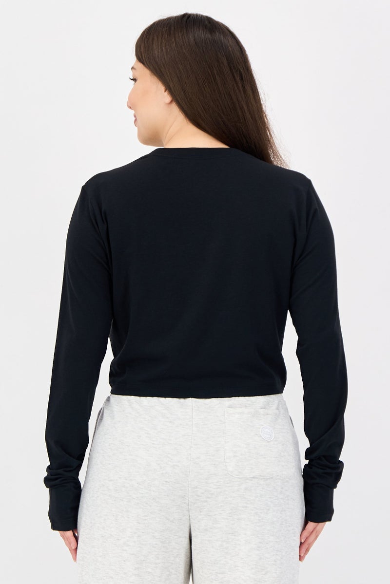 Nike Women Sportswear Fit Long Sleeve Outdoor T-shirt, Black - Image 3